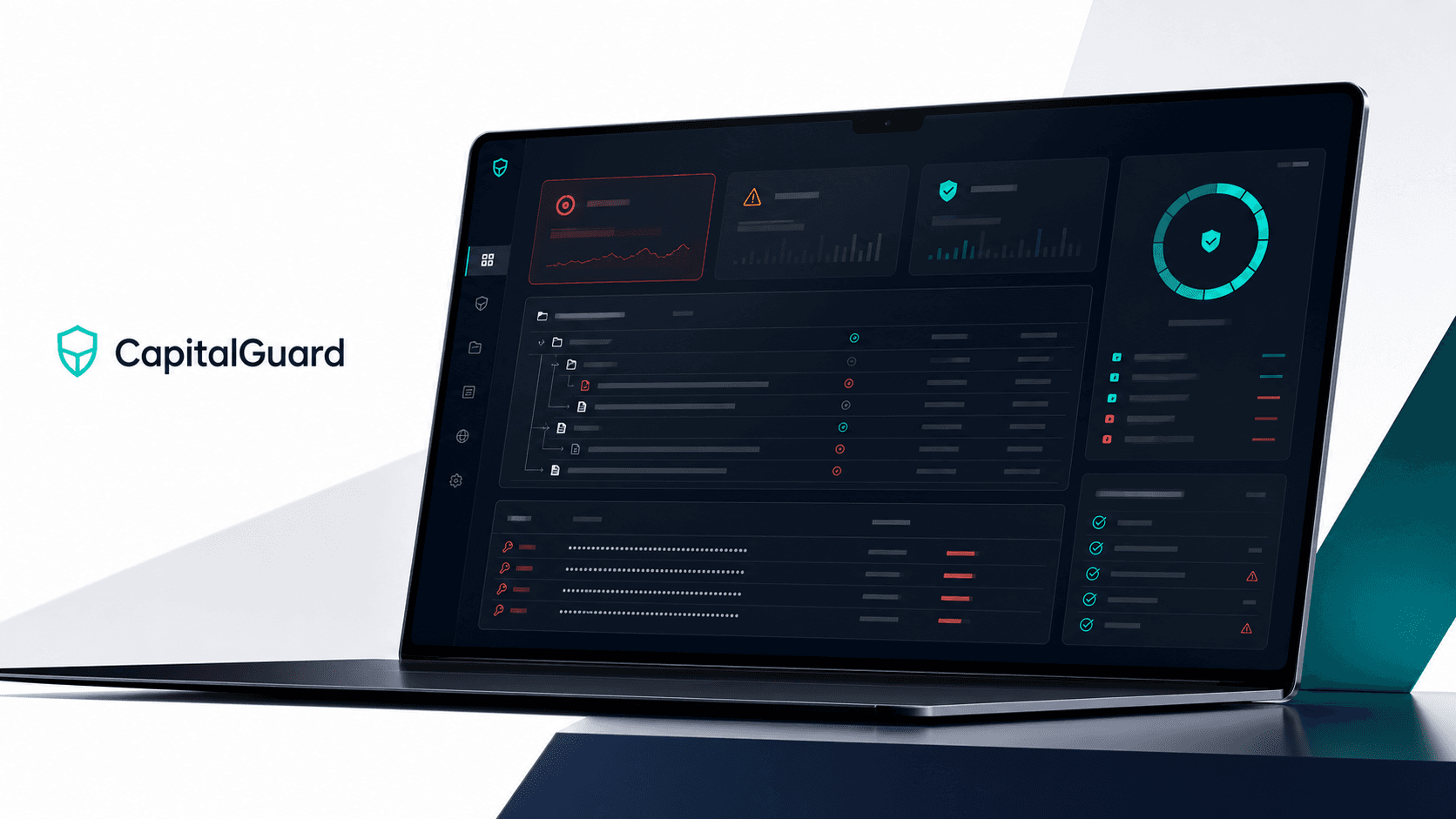 CapitalGuard AI-agent security dashboard product visual